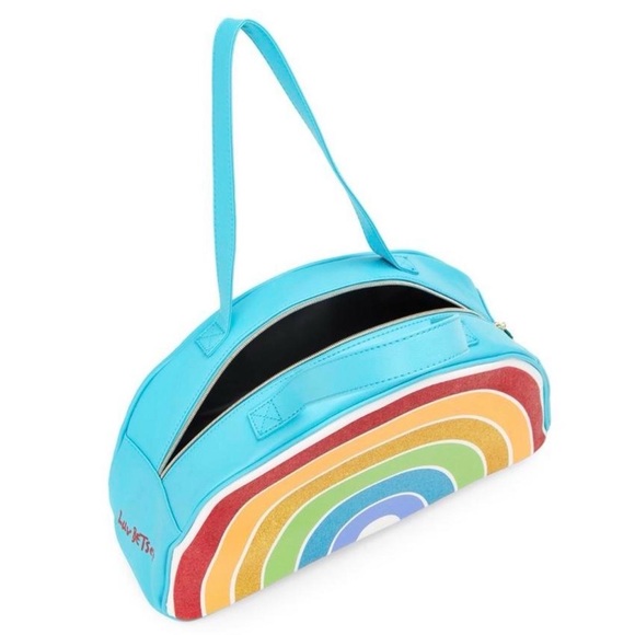 Luv Betsey Johnson Rainbow Wedge Beach Cooler Tote Multicolored - Picture 2 of 8